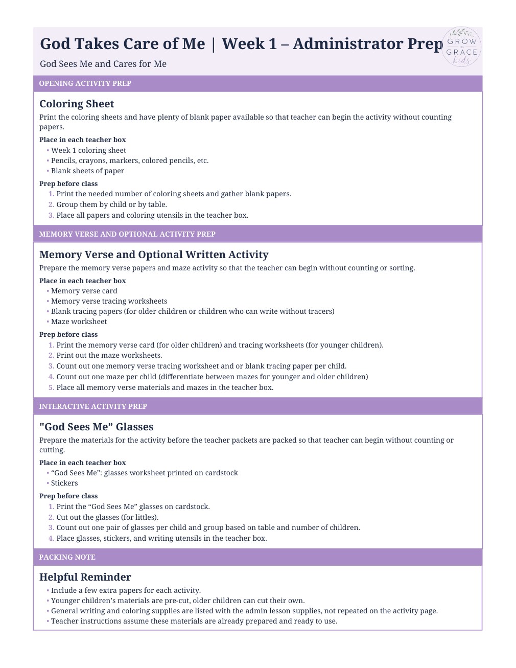 Administrator Prep