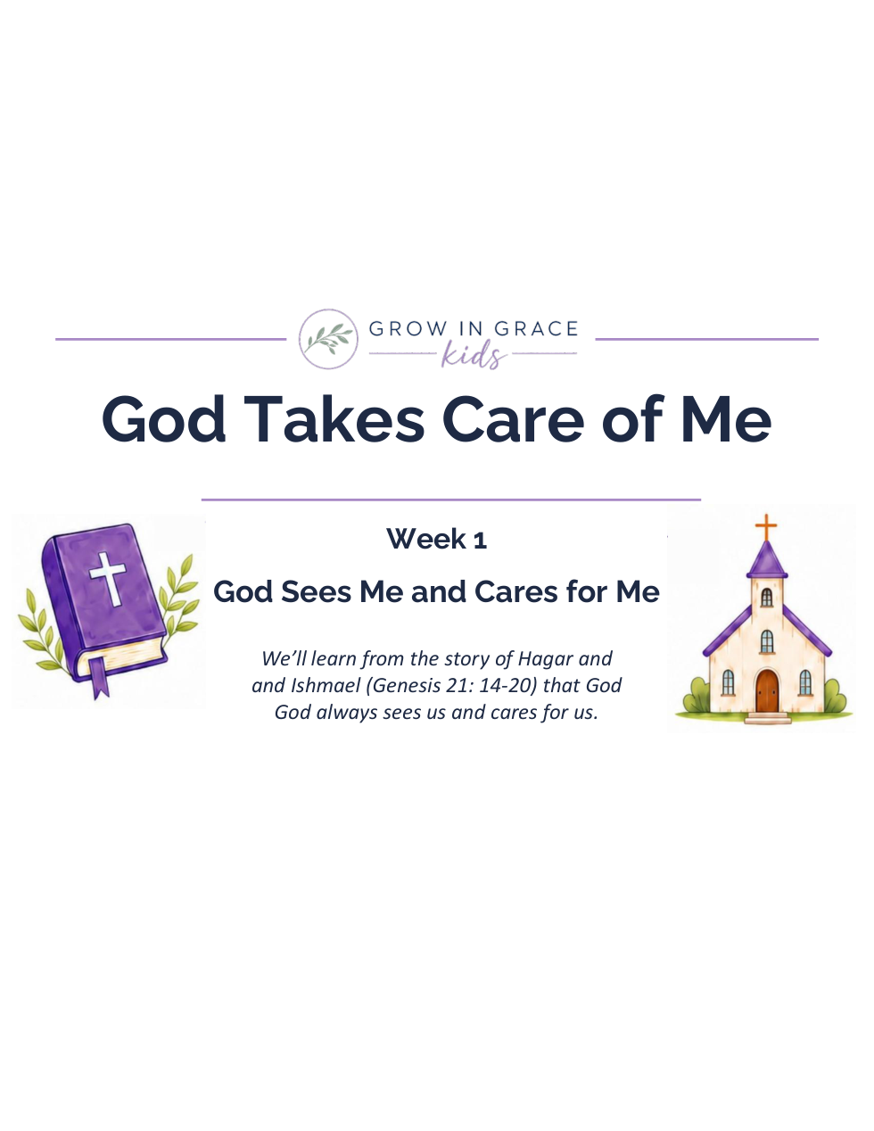 God Takes Care of Me lesson cover