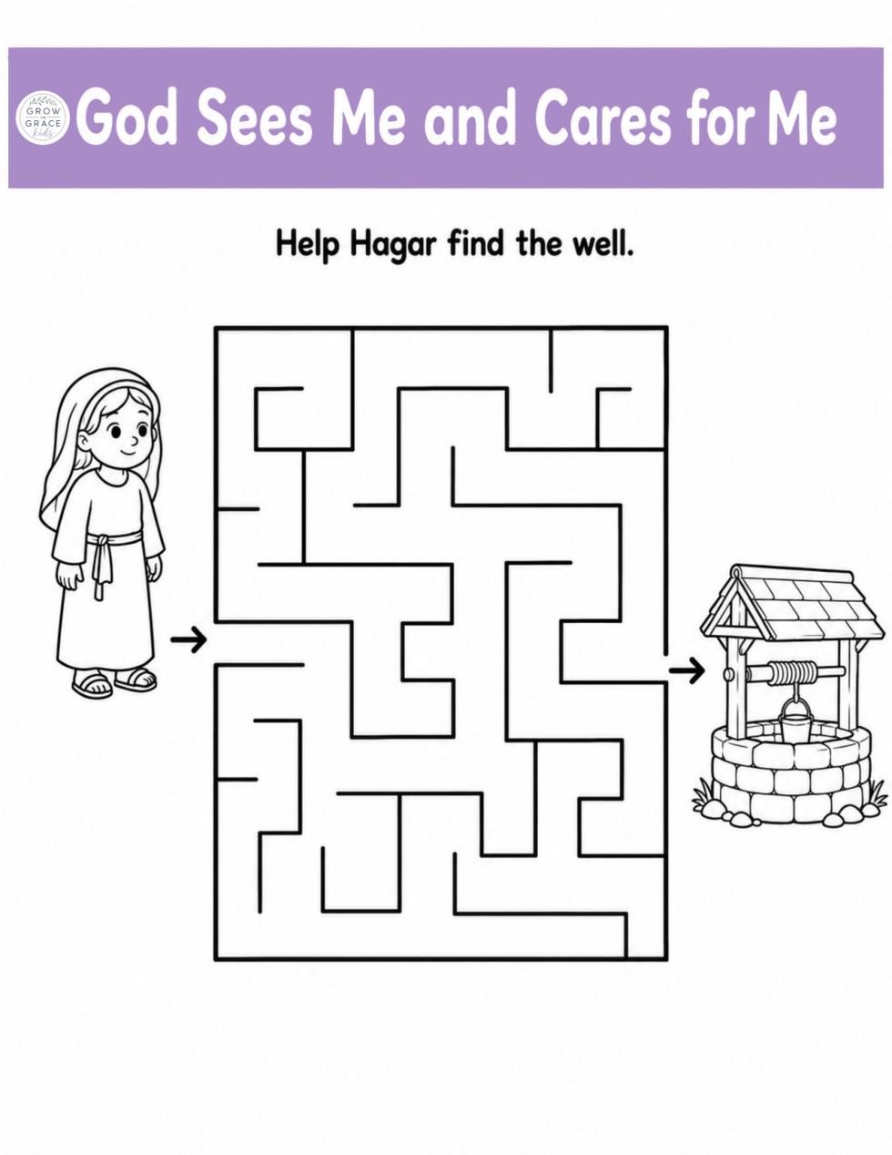 Maze worksheet preview